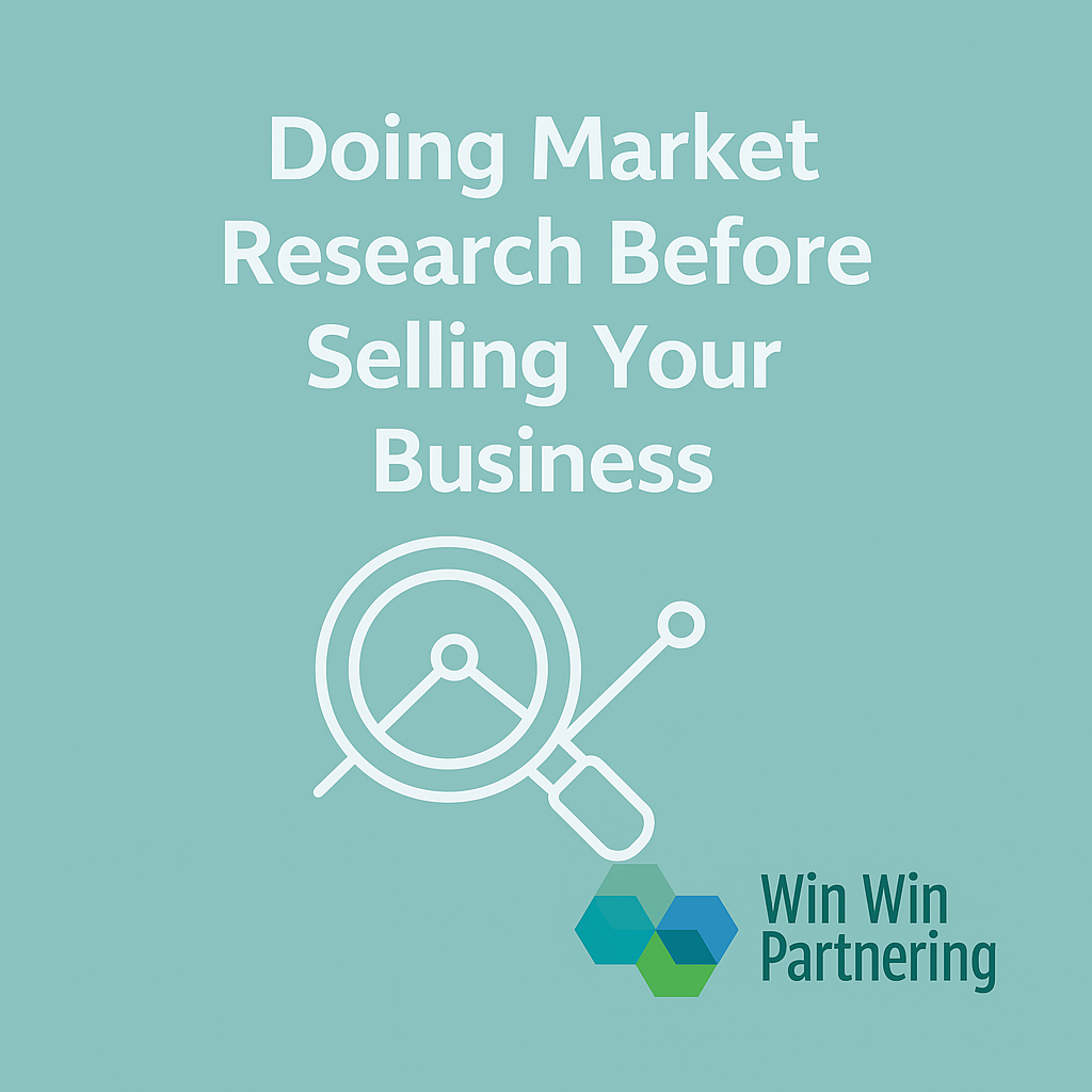 Doing market research before selling your business
